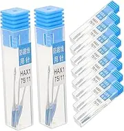Angoily Embroidery Needles for Sewing Machine 10 Sets of Flat Car Needles for Jersey Crafts