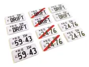 1:10 Scale RC Drift Japanese Mini Plastic Number / License Plates Pair Car