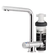 PURETEC Z1 Tripla T6 Three-Way Kitchen Mixer Tap with Under Sink Filter