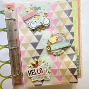 Handmade Embellishment Binder With Rosettes Tags And More! Perfect For Crafters