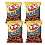 Fritos HONEY BBQ TWISTS Corn Chips Snacks (4 Pack) 9.25 Oz