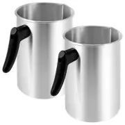 2-Pack 4 Lb Wax Melting Pot + No-Drip Spout and Heat Handle P2G99314