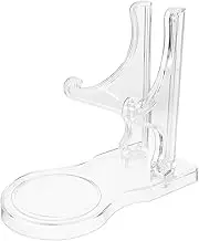 GARVALON Tea Cup Stand with Nonslip Holder Elegant Display for Plates Mugs Modern Aesthetic Stable Antislip Design for Home Exhibition Decor Plastic Plate Stand Dinnerware Organizer