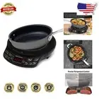 Lightweight Induction Cooktop with 45 Settings & Non-Toxic Ceramic Frying Pan