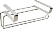WHAMVOX Door-mounted roll holder adhesive towel rack Bathroom Towel Bar over the tank toilet paper holder paper towel holder stainless steel Tissue Paper Rack plastic wrap Paper towels