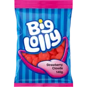 Confectionery Trading Big Lolly Strawberry Clouds 140g x 12