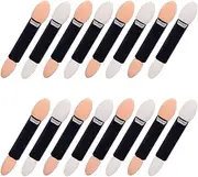 40 Pieces Eyeshadow Applicator Disposable Eyeshadow Brush Dual Side Comestic Applicator Makeup Brush Eyeshadow Applicator Stick Eye Makeup Applicator Eyeshadow Sponge Brush, Black