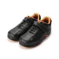 在飛比找樂天市場購物網優惠-PAMAX 鞋帶式魔鬼氈鋼頭安全鞋 黑 男鞋