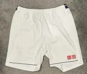 Uniqlo Federer tennis shorts Sz XL white
