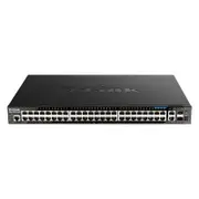 D-Link 52-Port Gigabit Smart Managed Stackable PoE+ Layer 3 Switch with 4 10Gb Ports - DGS-1520-52MP