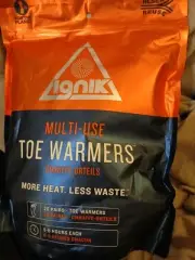 Ignik Toe Warmers 20 Pairs 6-8 Hours Each More Heat Less Waste Arctic Grade