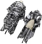TOGEVAL Professional Hair Cutting Cape Lightweight Hairdressing Gown for Home Barbers Static Apron for Hair Dye Perm and More Easy to Clean and Durable