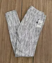 Miss Me Jeans Leopard Print Glam Rock Biker Pants Mid Rise Skinny Ankle 29 NWT
