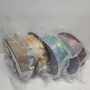 x4 Geeetech Filament 1.75mm 1KG/Rolls PLA For 3D Printer - Wood, Gold, Bronze +