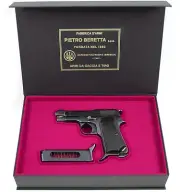 PISTOL PRESENTATION CUSTOM DISPLAY CASE BOX for BERETTA m1934 cal. 9x17 mm .380