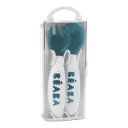 Second Stage Ergonomic Cutlery Set of 2 - Airy Green