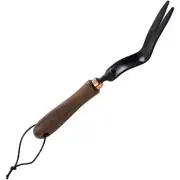 Barebones Living Weeding Fork Stainless Steel Blade Walnut Handle - GDN-093