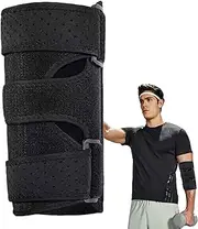 Elbow Support Sleeve | Ulnar Nerve Brace,Removable Metal Splints, Comfortable Adjustable Arm Wrap for Sport Tennis Golf Badminton