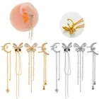 Chain Tassel Ear Cuff Earrings Non Piercing Tragus Helix Cartilage Top Upper Ear