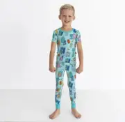 Little Sleepies Disney Pixar Monsters Inc. Scream Team Pajama PJ Set 9/10