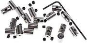 [TEHAUX] 2 sets 40pcs Not Locks It Case Keepers High Storage for Back Bike Accessories Pinkeepers Useful Break Screw Easy Hat Wrench Enamel Mental Cycling Biking Metal Quality Silver
