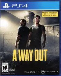 在飛比找露天拍賣優惠-【艾達電玩】中古 PS4 逃出生天 A WAY OUT 英文