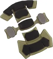 Tactical Helmet Pads, Helmet Replacement Pads Universal Foam Padding Kits Set Accessories, Combat Helmet Liner System Internal Memory Sponge Pad Protective Mat Helmet Pad Accessories,Tan, Black, Green