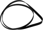 jojofuny Phonograph Accessory Flat Record Player Belt Rubber Drive Belt Black 49cm Replacement for Belt-Driven Turntable