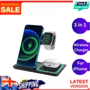 3 in 1 15W Wireless Charger Dock Qi Fast Charging For iPhone Apple Watch Samsung