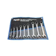 SP Tools 9Pcs Gear Drive ROE Spanner Set - 15 Degree Offset Metric Wrench Cr-V