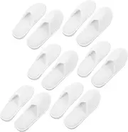 Coral Velvet Slippers 6 Pairs Hotel Fleece Slippers Soft Non-slip Spa Guest Shoes