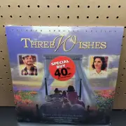"Three Wishes" LaserDisc Video Disc Movie Patrick Swayze
