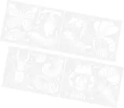 WEKAMOS 4 Sheets Cycle Drawing Stencils for Educational DIY Painting Template Art Craft Activity for Boys and Enhance Drawing Skills and Knowledge
