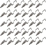 HAN SHENG 30 Pcs Adjustable Metal Art Gallery Display Wire Rope Hanger Hooks Picture Rail Hooks Hanger System Accessories for 1mm-2mm Wire Rope