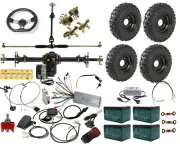 Rear Axle Kit Differential 1000W 48V Motor Kit For ATV Go Kart Golf Cart Trike