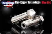 Plated Copper Volcano Nozzle - 1.75mm x 0.4mm, Volcano Hotend,