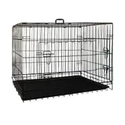Royale Portable Collapsible Metal Frame Kennel 91cm Cat/Dog/Puppy Crate/Cage