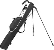 PP-Kic Ultralight Golf Handbag, Portable Pitching and Putting Rack Bag, Portable Club Pack, with Lightweight Straps and Rack, Suitable for Driving Range, Standard Course