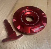 ST4050-22 RED DUCATI HYPERMOTARD 698 MONO TWM QUICK RELEASE BILLET GAS CAP