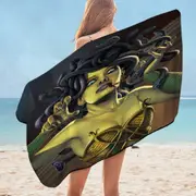 Cool and Scary Legendary Art Medusa Microfiber Beach Towel