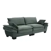 Homfurn Modern 3 Seater Cloud Sofa, Green