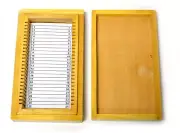 Eisco Labs 25 Slot Wooden Storage Box for 25 x 75mm slides.