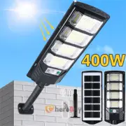 Solar Wall Light Pathway Motion Sensor 400W LED Bulbs Outdoor Lamps Waterproof