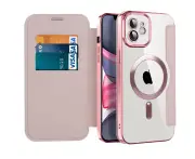 Wallet Case for iPhone 11 with Slim Thin PU Leather Flip Case-Pink