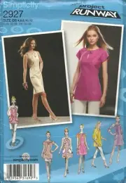 SIMPLICITY 2927 MISSES' SIZE 4-12 DRESS OR TUNIC SEWING PATTERN OOP