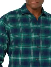Amazon Essentials Men's Long-Sleeve Flannel Shirt Oliver MED