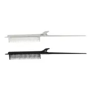 2pcs Highlight Clip Comb Multipurpose Hair Dyeing Section Rat Tail Comb Brus GEV