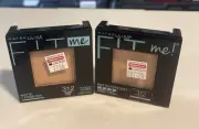 2 Maybelline Fit Me Normal to Oily Matte+Poreless Pressed Powders #312 GOLDEN