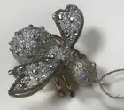 POTTERY BARN Glitter Bumble Bee Ornament New with Tag