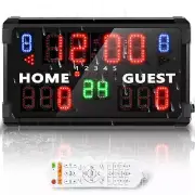 Waterproof Scoreboard Multisport Football Scoreboard Outdoor 14/24s Shot Port...